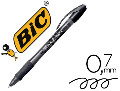 Bolígrafo Bic Gelocity Illusion borrable tinta negra